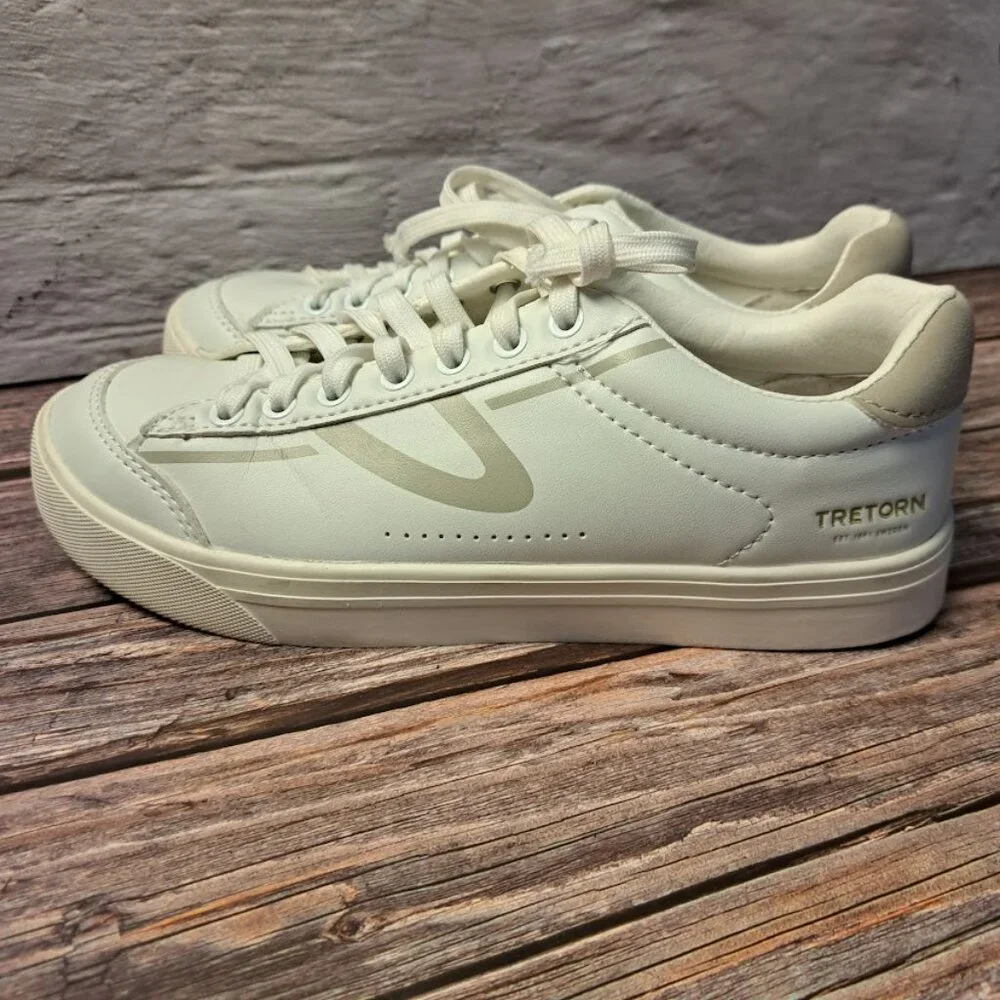 Tretorn Women's 6.5‎ Shoes Sweden cream and gold excellent used condition